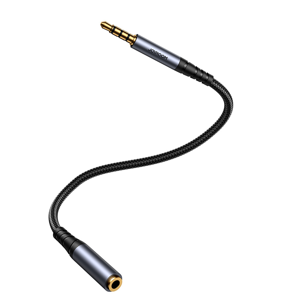 JoyRoom Pratęsimo 3.5mm Jack AUX Laidas - Juoda