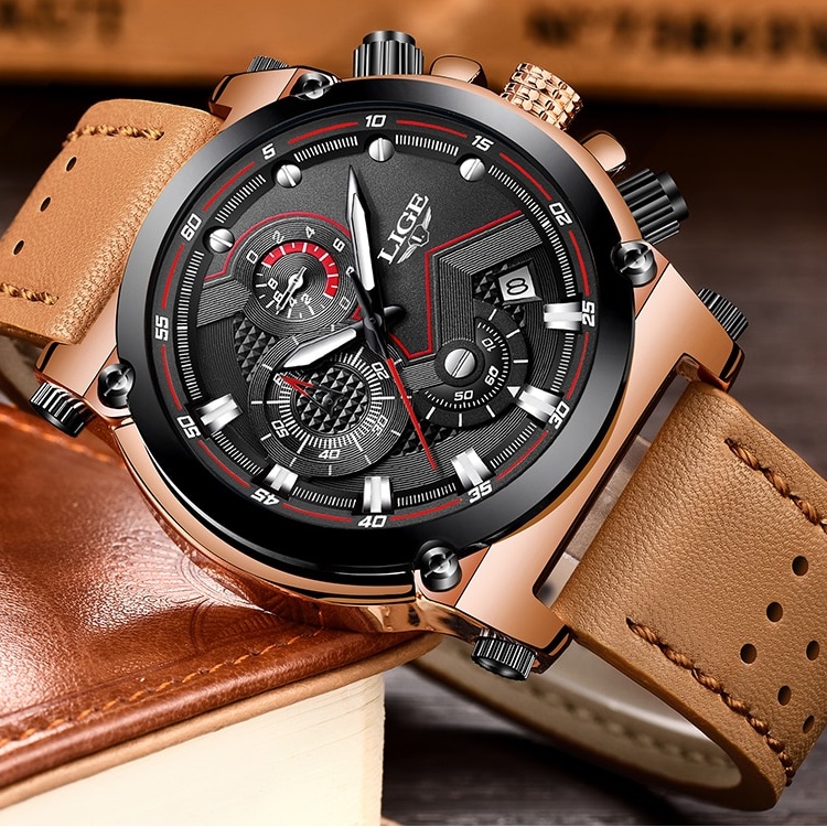 Laikrodis LIGE PR-4073 - Rudas