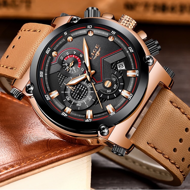 Laikrodis LIGE PR-4073 - Rudas