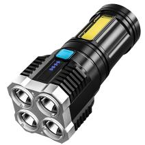 Maxi LED žibintas su USB įkrovimu - Juodas